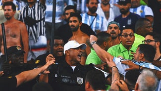 Next Story Image: Argentina-Brazil World Cup qualifying match delayed due to fight between fans in stands
